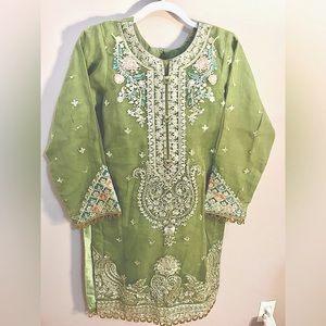 Party Salwar set with matching Dupatta.